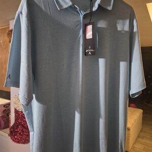 Antigua Men's Blue Polo Shirt